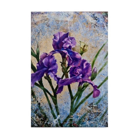 Michael Jackson 'Purple Botanical Abstract' Canvas Art,30x47